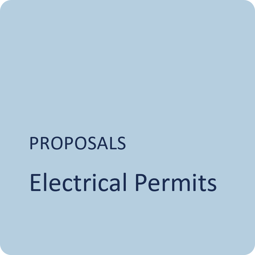 Proposals: Electrical Permits