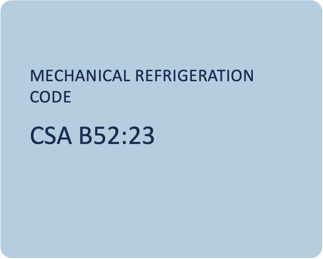 CSA B52 Mechanical refrigeration code